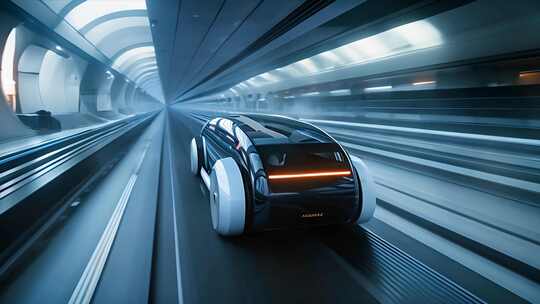 自动驾驶汽车 科技感高级物联网云计算车辆