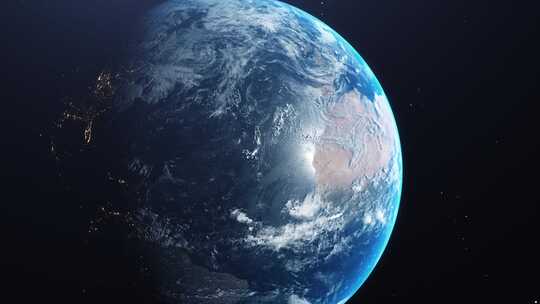 从太空看地球地球镜头壁纸背景