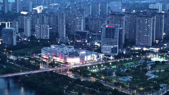 鹰潭月湖区华章茂城市夜景