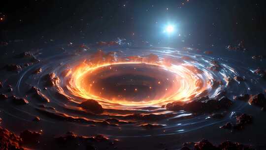 宇宙黑洞概念模型