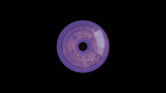 紫色圆形光效元素