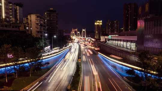 重庆地标 夜景航拍