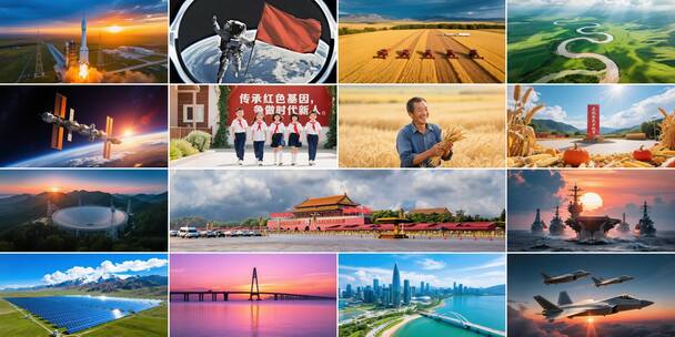 4K《在希望的田野上》配乐背景高清在线视频素材下载