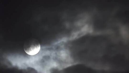 夜空中的圆月、满月