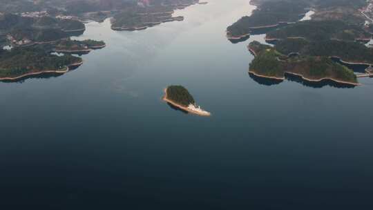 湖北黄石仙岛湖航拍