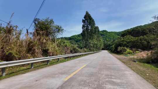 公路道路自驾第一视角POV