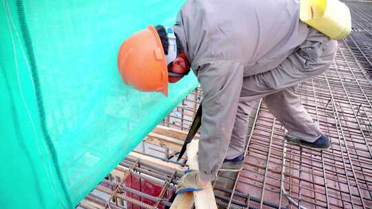 建筑工地 建设施工 工人工作 农民工