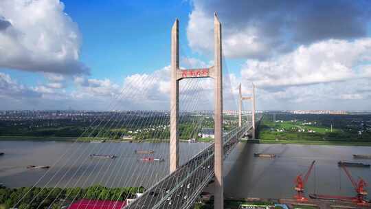 上海市闵浦大桥航拍风光