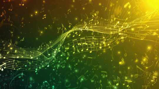 动感音符音乐背景素材