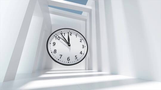 时间钟表光阴流逝创意空镜