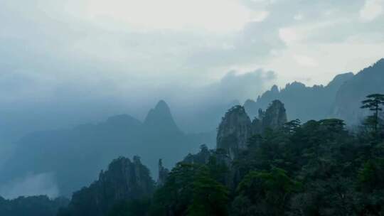 中国名山旅游风光云雾美景人间仙境