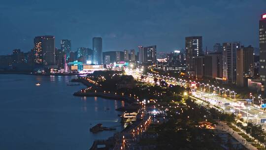 青岛夜景城市夜景西海岸夜景