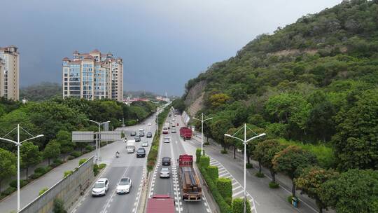 航拍福建泉州城市风光