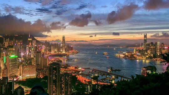 香港城市航拍延时