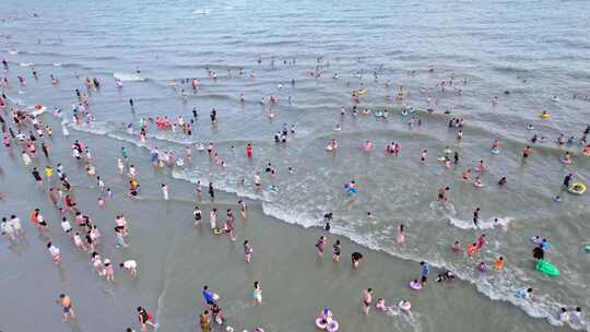 广西北海银滩地标大海风光旅游旅行风景航拍