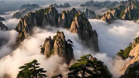 黄山云海壮丽全景