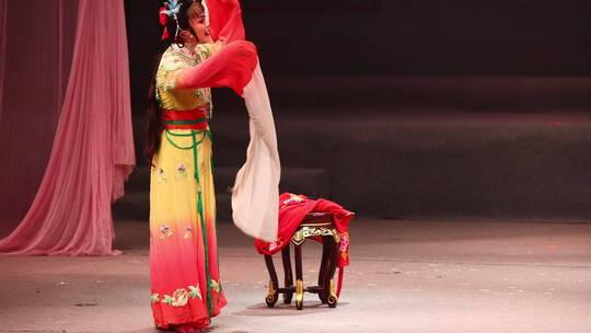 舞台越剧表演五女拜寿演出