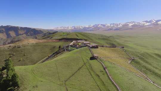 新疆伊犁那拉提空中草原航拍