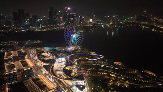 深圳欢乐港湾摩天轮夜景