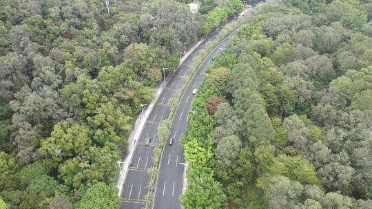 山林间公路航拍