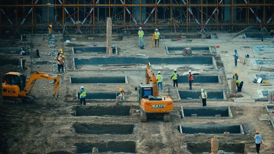【合集】建筑工地工人施工打工