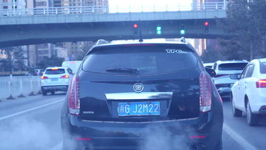 行车 黄昏 城市 晋中市 建筑 风景