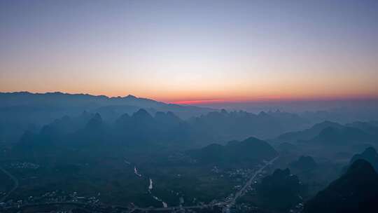 8K桂林山水阳朔延时