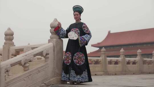 北京故宫清朝女性古装造型