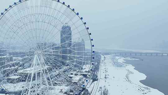 南昌摩天轮雪景14