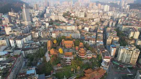 贵州遵义湘山寺航拍