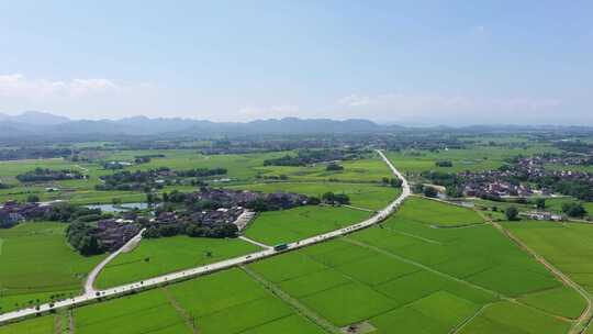 侨乡台山乡村田野美丽乡村航拍