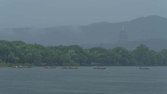 杭州里西湖风光延时摄影