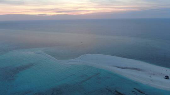 西沙群岛南海岛礁航拍视频素材模板下载