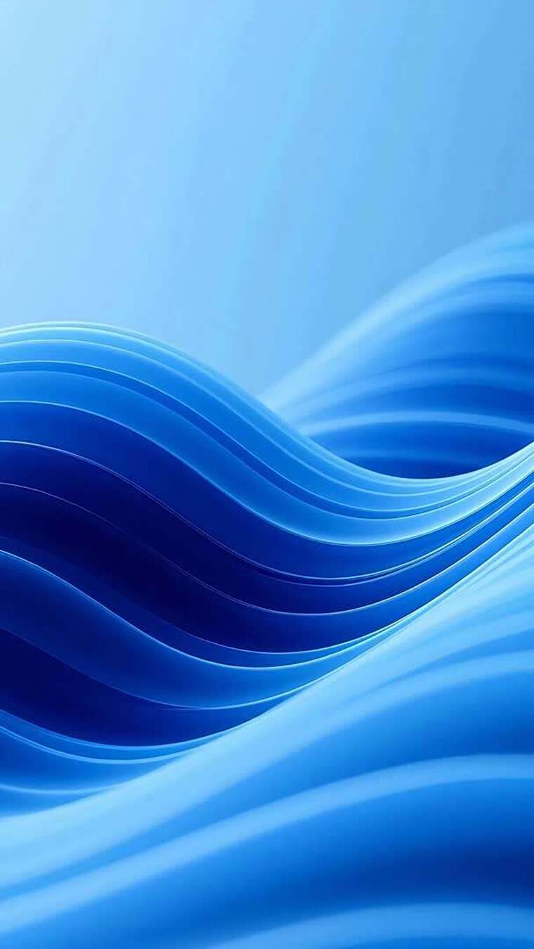 蓝色抽象波浪背景素材