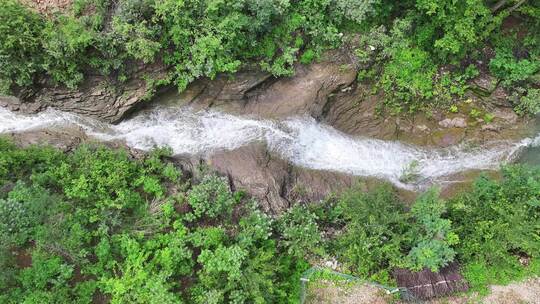 山东枣庄山亭区龙门观林场清泉石上流