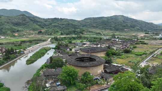 福建土楼(南靖)景区云水谣景区航拍