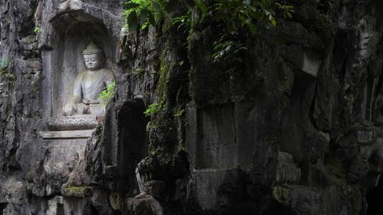 杭州灵隐寺飞来峰塑像