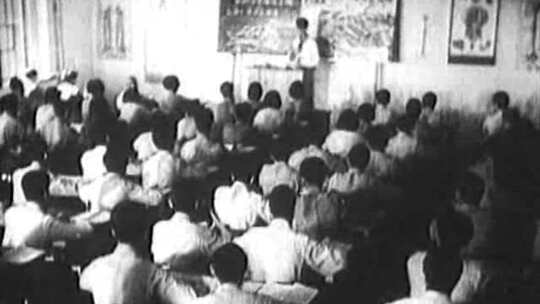 40年代 50年代 60年代大学上课视频素材模板下载