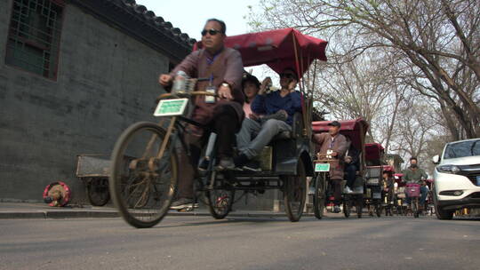 北京什刹海三轮车夫车队旅游