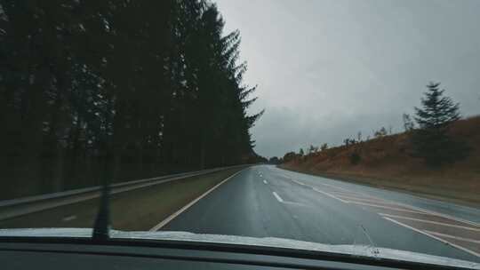 雨，雨刮器，乡村，驾驶