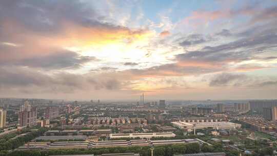 【4K】河南洛阳城市大景航拍延时