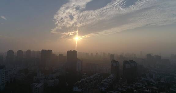 城市航拍 福建 莆田 城区 城市