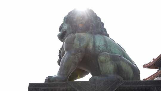 故宫太和门的青铜狮子
