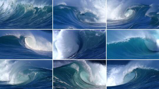 15种海浪巨浪企业精神力量HD视频素材模板下载
