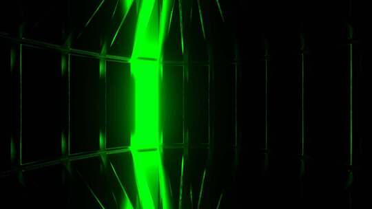 绿色和橙色圆形频闪镜背景Vj循环在HD