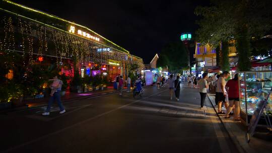 街头逛街路边摊市井集市街景夜市夜店