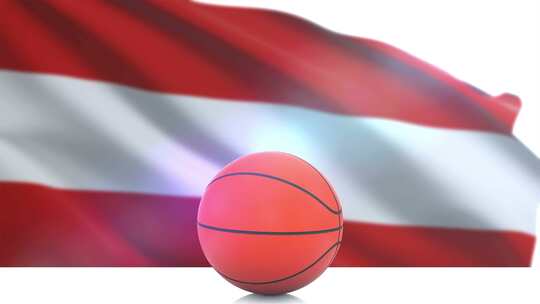 奥地利国旗篮球