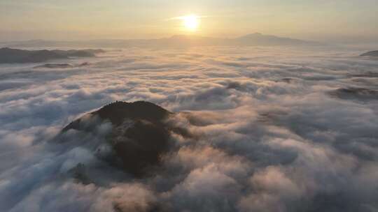 干净空镜广告唯美航拍大景城市山川