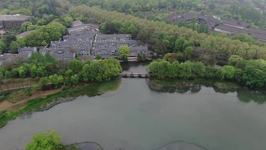 航拍西湖风景