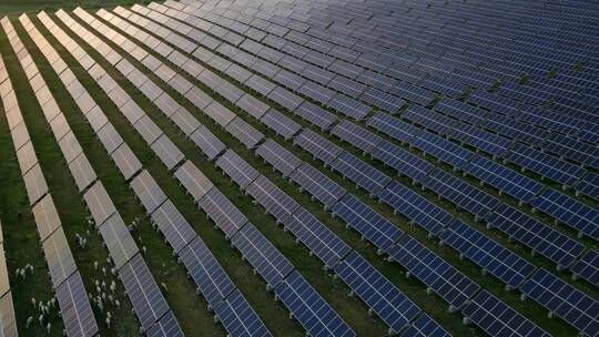 太阳能发电 光伏发电 清洁能源  航拍合集
